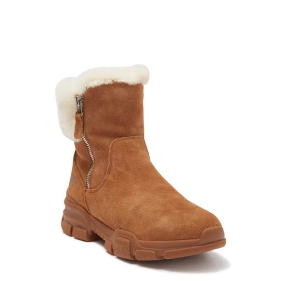Religious Comfort Snow Dragon Faux Fur Trimmed Boot Brown Suede Women's Size 7 - Picture 1 of 9